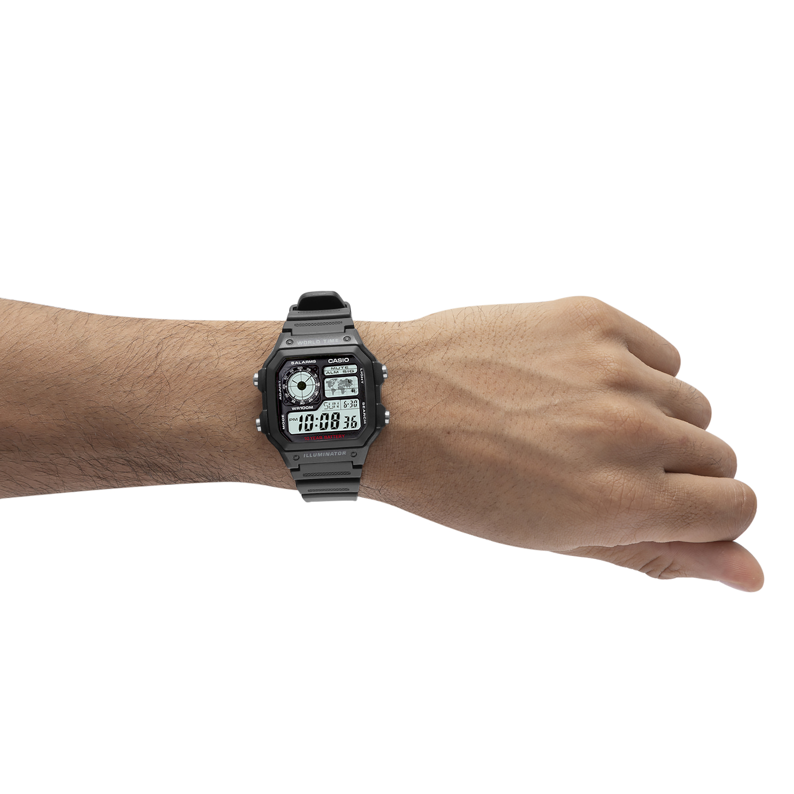 Reloj CASIO AE-1200WH-1AVDF Resina Juvenil Negro