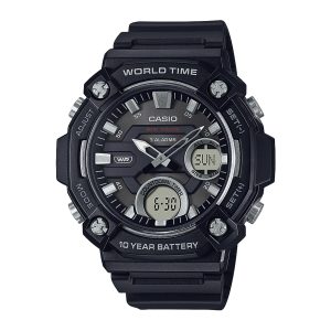 Reloj CASIO AEQ-120W-1AVDF Resina Juvenil Negro