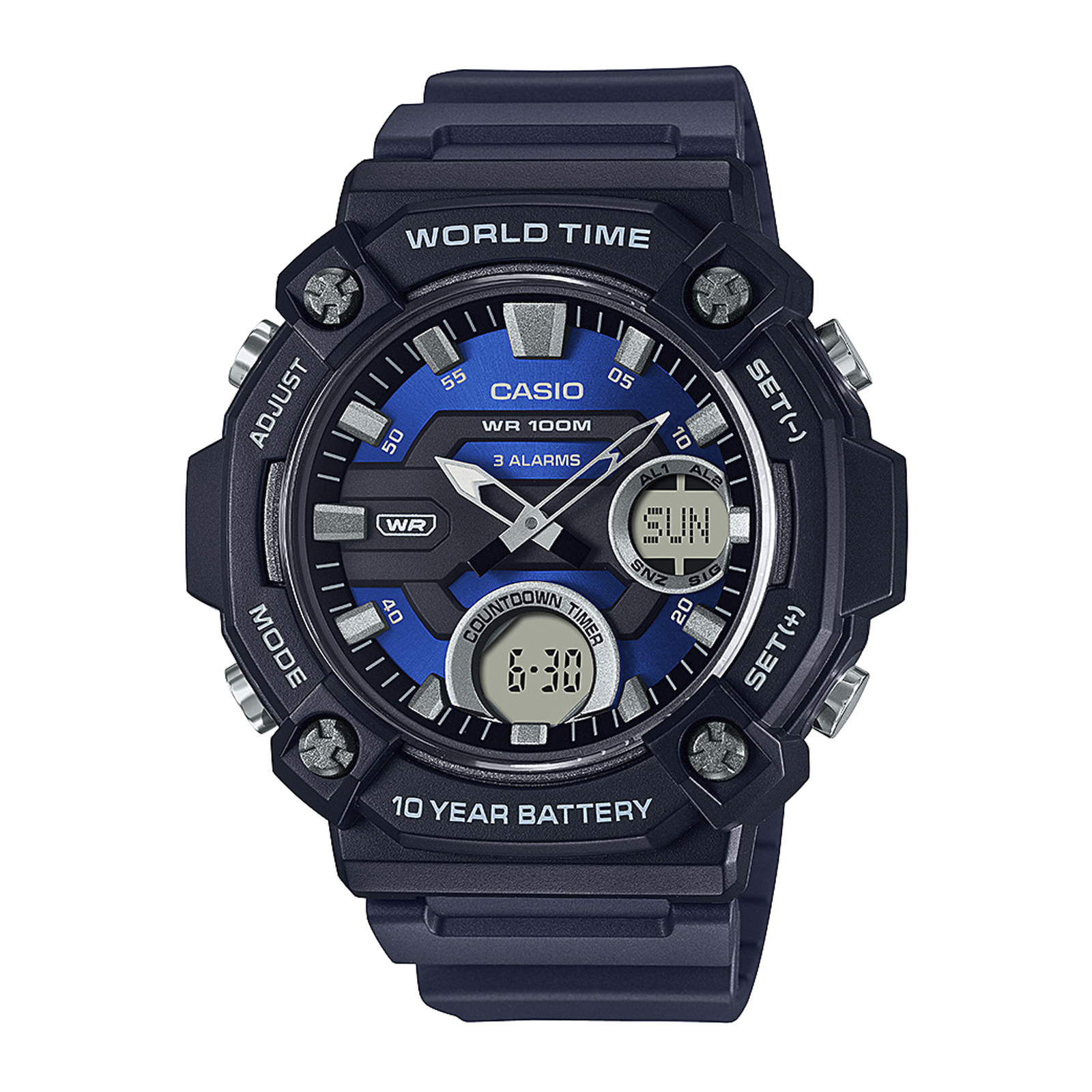 Reloj CASIO AEQ-120W-2AVDF Resina Juvenil Negro