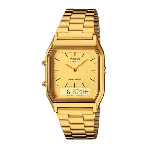 Reloj CASIO AQ-230GA-9DMQ Resina/Cromado Juvenil Dorado
