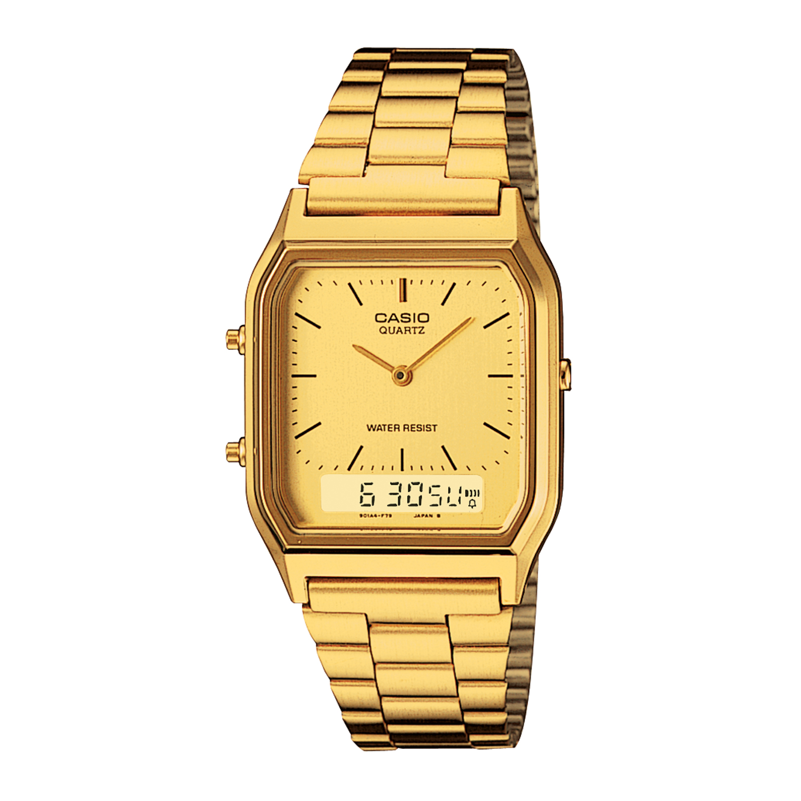 Reloj CASIO AQ-230GA-9DMQ Resina/Cromado Juvenil Dorado