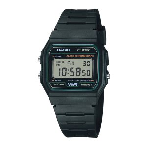 Reloj CASIO F-91W-3DG Resina Juvenil Negro