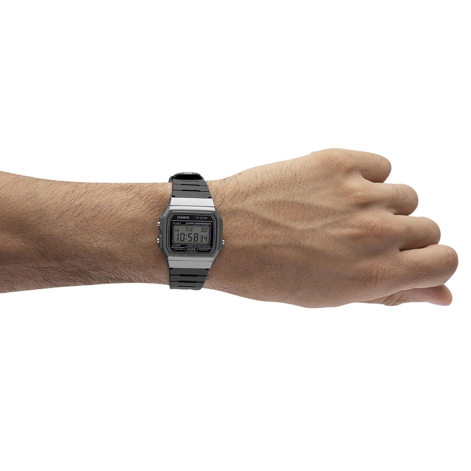 Reloj CASIO F-91WM-1BDF Resina Juvenil Gris
