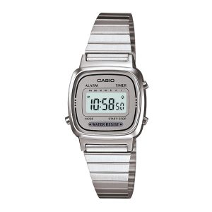 Reloj CASIO LA670WA-7DF Resina/Cromado Mujer Plateado