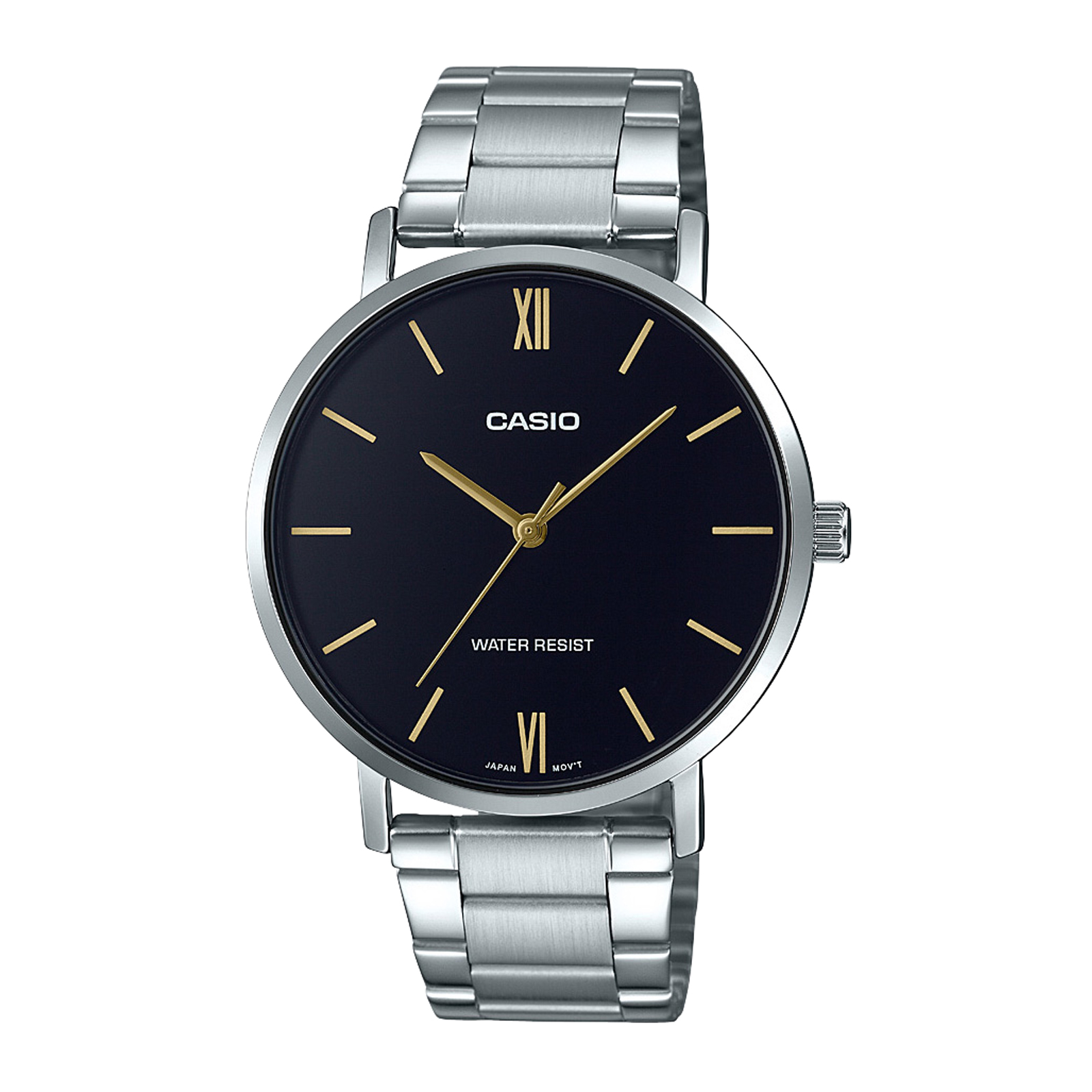 Reloj Casio Mtp-vt01d-1b Plateado Hombre