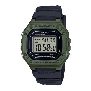 Reloj CASIO W-218H-3AVDF Resina Hombre Verde