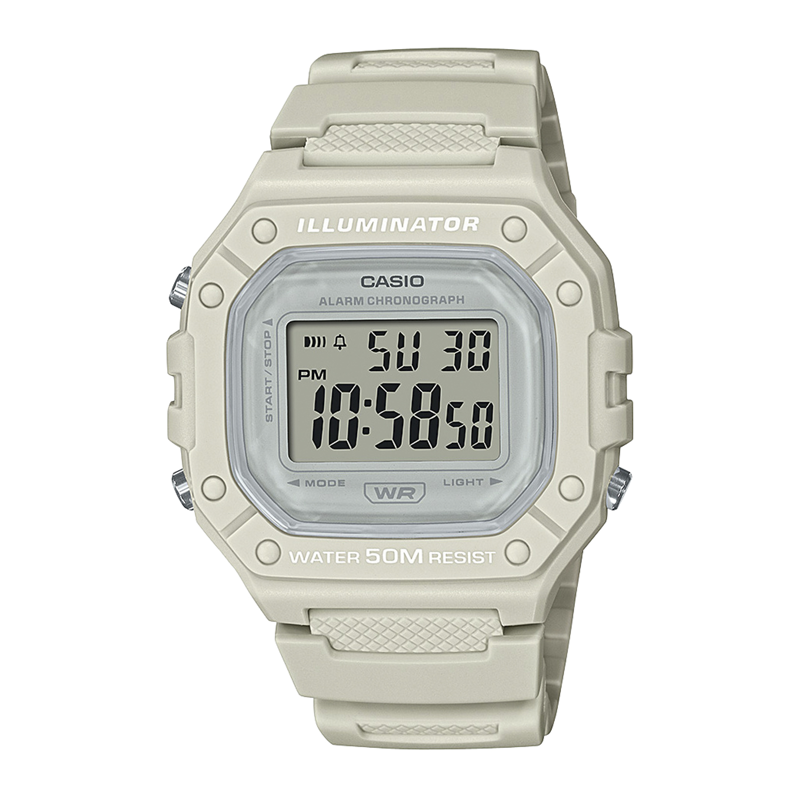 Reloj CASIO W-218HC-8AVDF Resina Hombre Beige