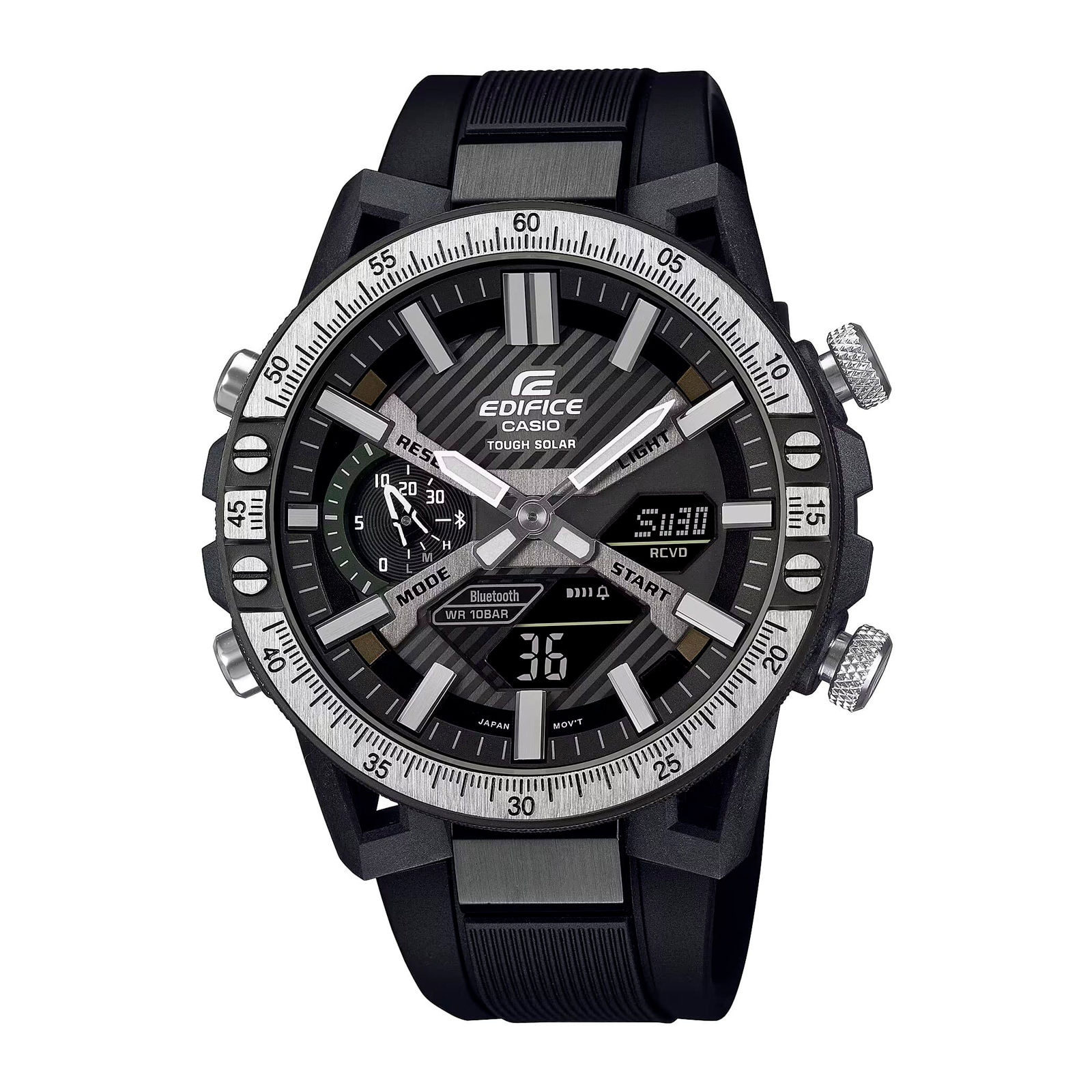 Reloj EDIFICE ECB-2000TP-1ADF Carbono/Acero Hombre Negro