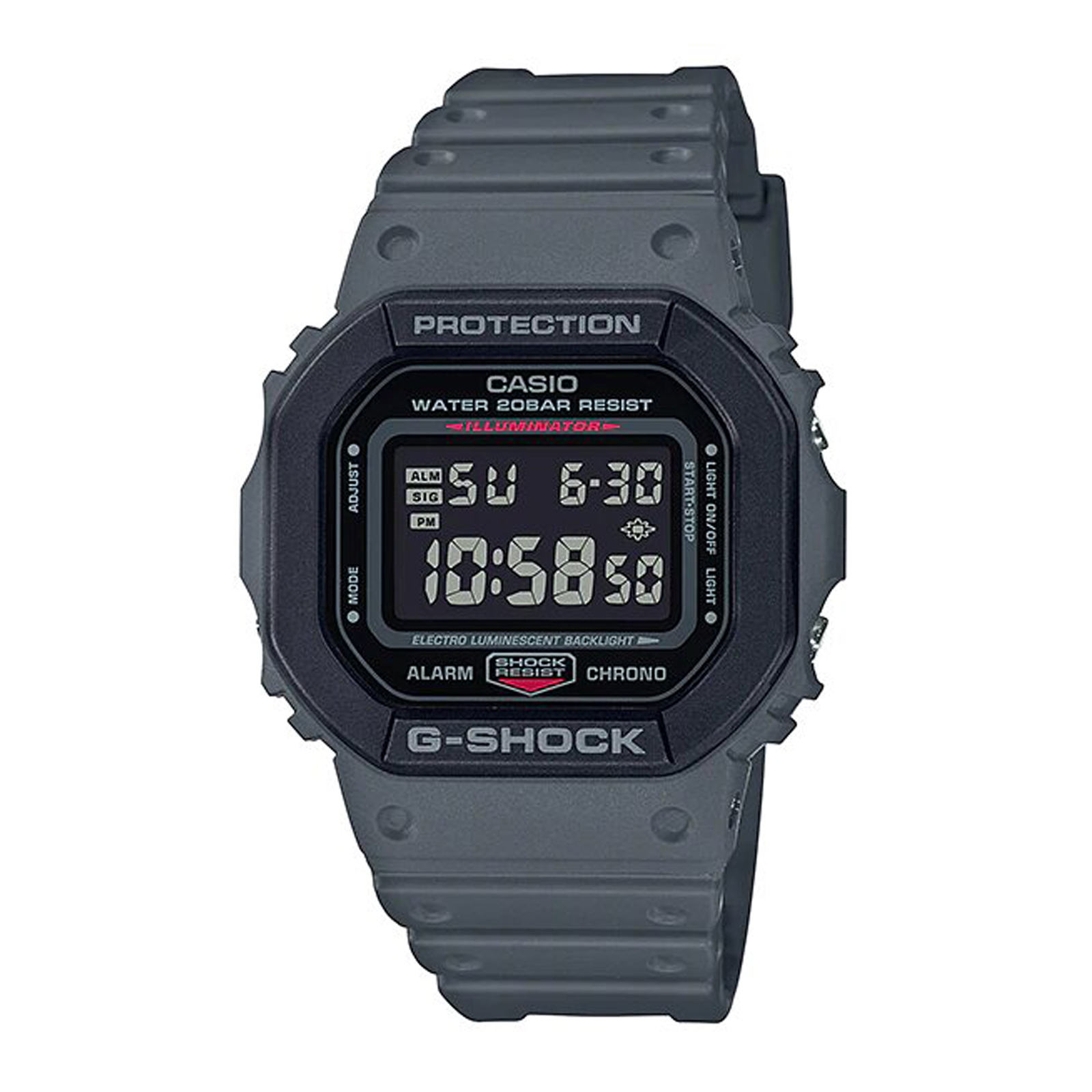 Reloj G-SHOCK DW-5610SU-8DR Resina Hombre Gris - Btime