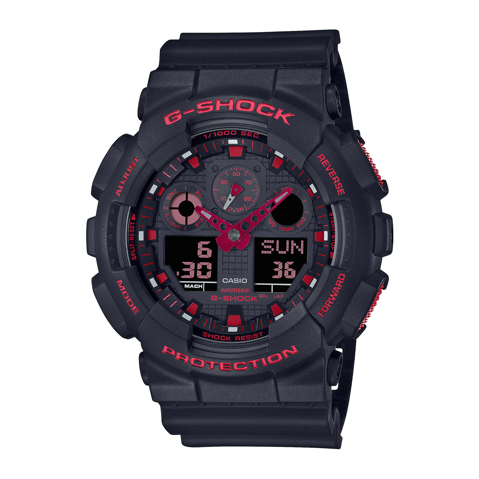 Reloj G-SHOCK GA-100BNR-1ADR Resina Hombre Negro