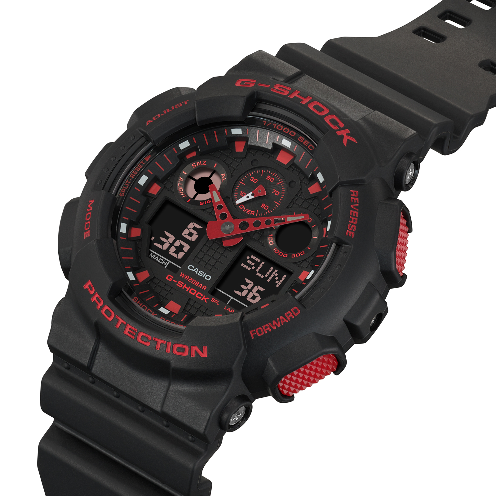 Reloj G-SHOCK GA-100BNR-1ADR Resina Hombre Negro
