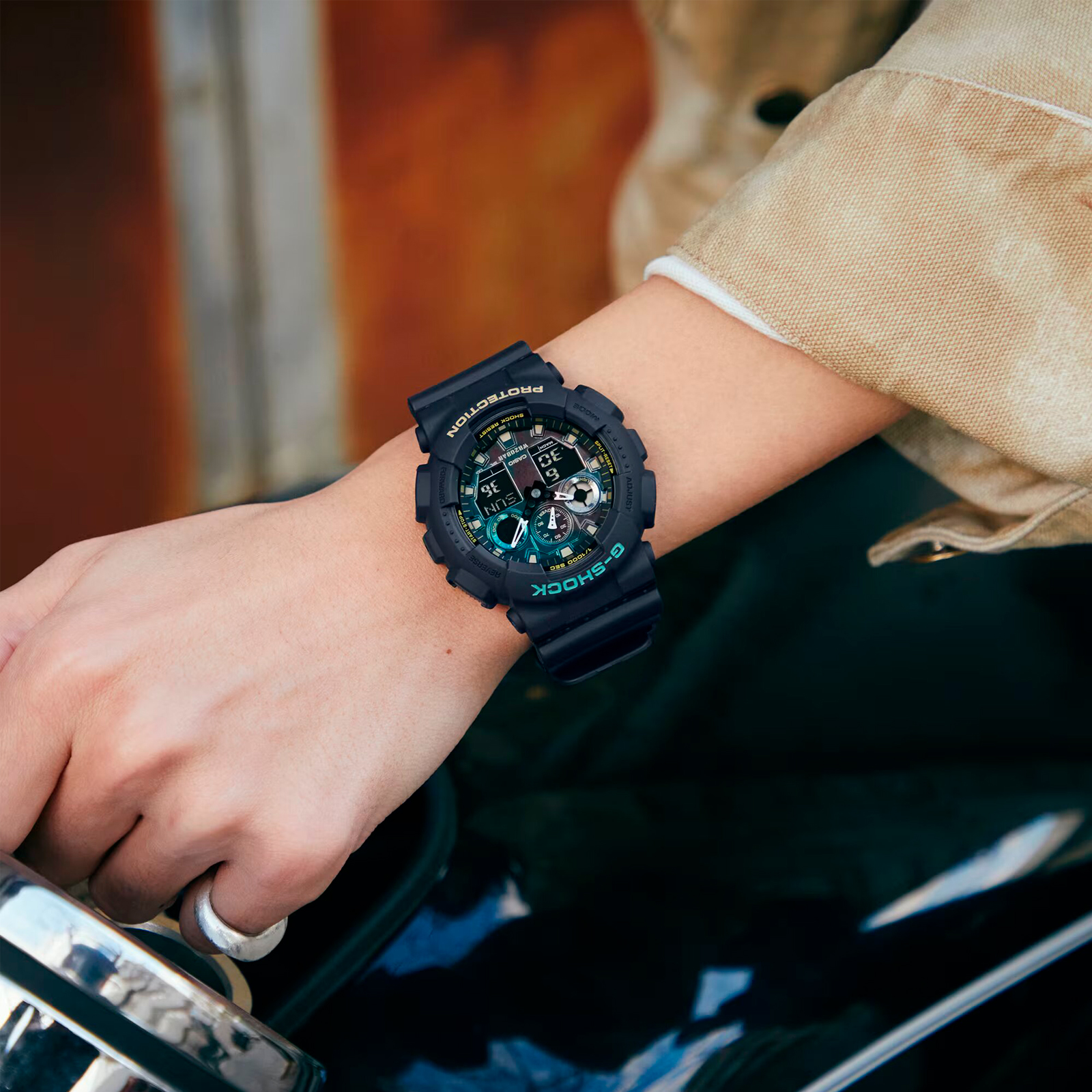 Reloj G-SHOCK GA-100RC-1ADR Resina Hombre Negro
