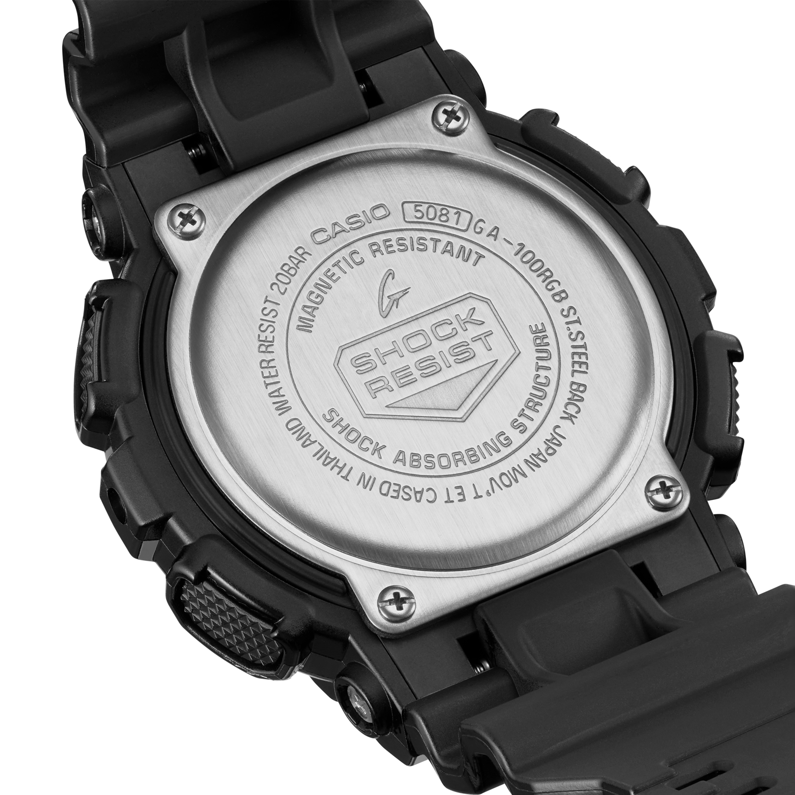 Reloj G-SHOCK GA-100RGB-1ADR Resina Hombre Negro