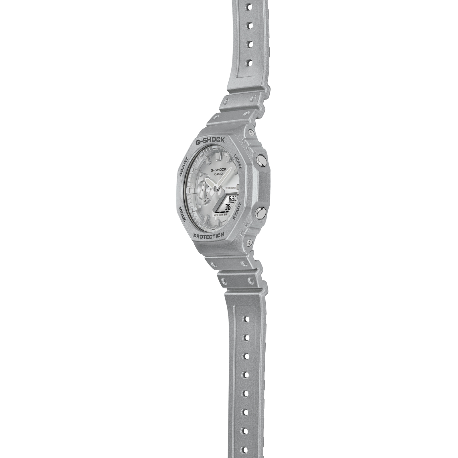 Reloj G-SHOCK GA-2100FF-8ADR Carbono/Resina Hombre Plateado