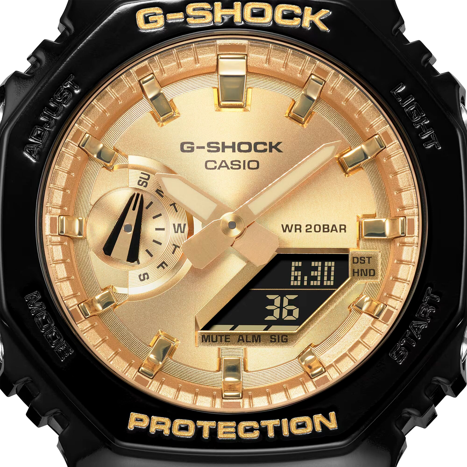 Reloj G-SHOCK GA-2100GB-1ADR Carbono/Resina Hombre Negro