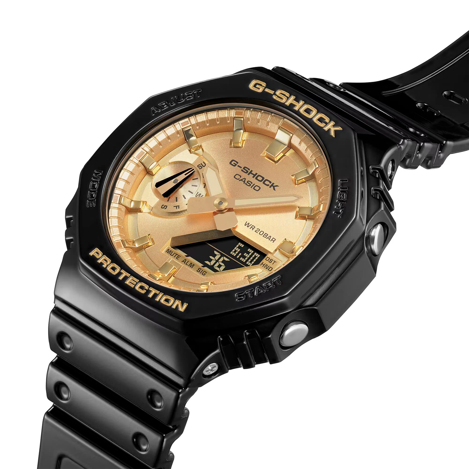 Reloj G-SHOCK GA-2100GB-1ADR Carbono/Resina Hombre Negro