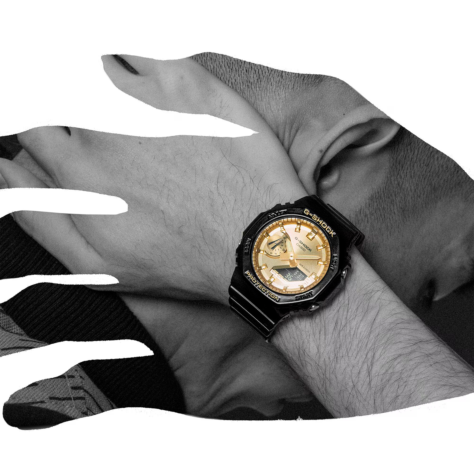 Reloj G-SHOCK GA-2100GB-1ADR Carbono/Resina Hombre Negro
