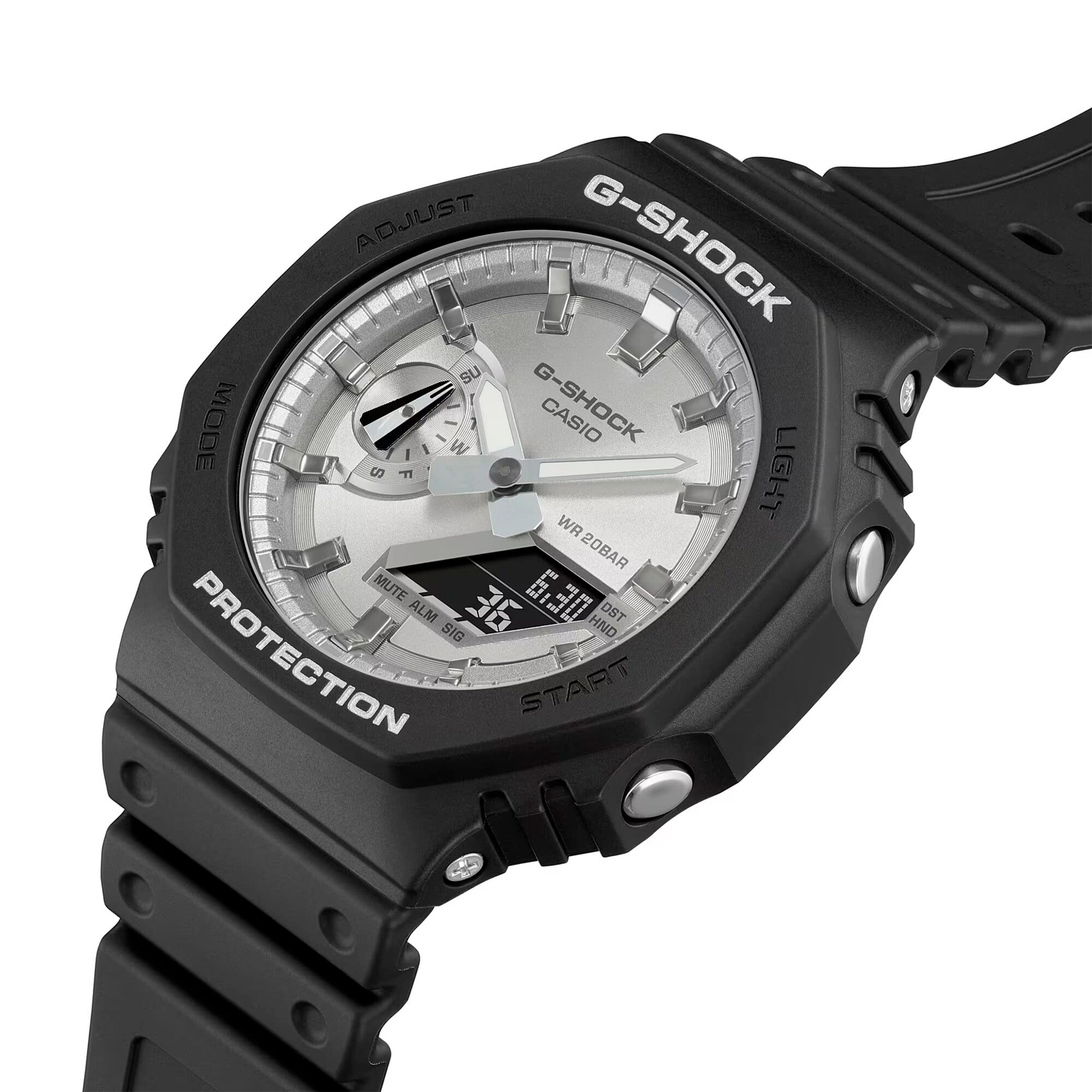 Reloj G-SHOCK GA-2100SB-1ADR Carbono/Resina Hombre Negro