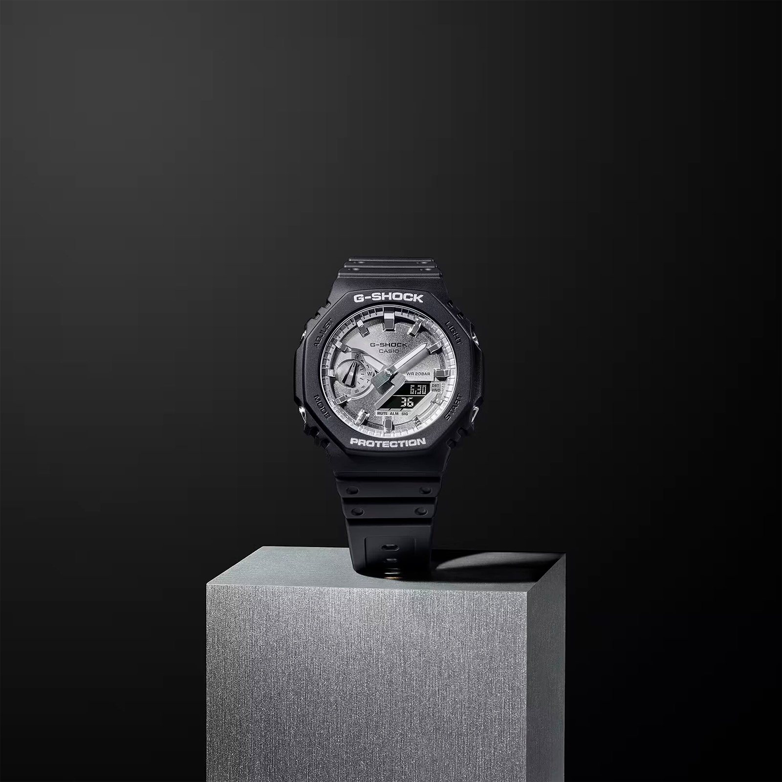 Reloj G-SHOCK GA-2100SB-1ADR Carbono/Resina Hombre Negro