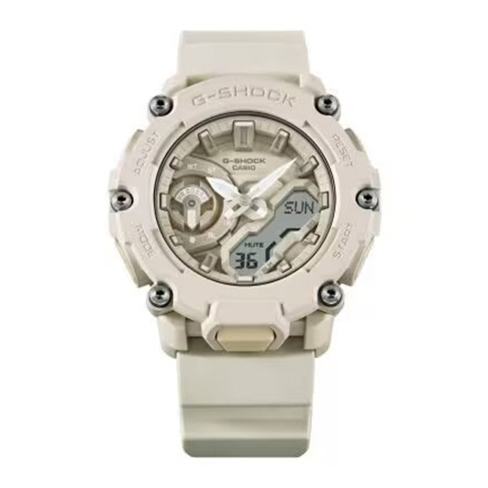 Reloj G-SHOCK GA-2200NC-7ADR Resina Hombre Blanco Humo