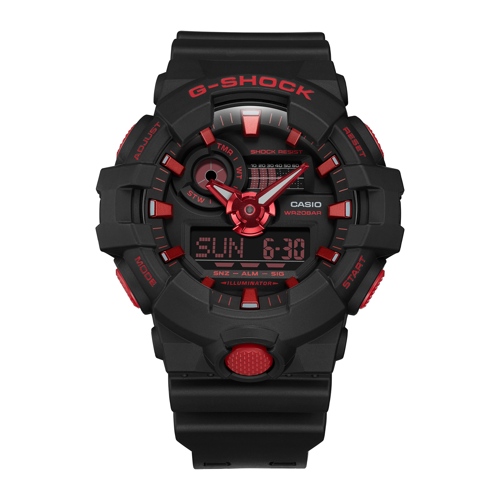 Reloj G-SHOCK GA-700BNR-1ADR Resina Hombre Negro