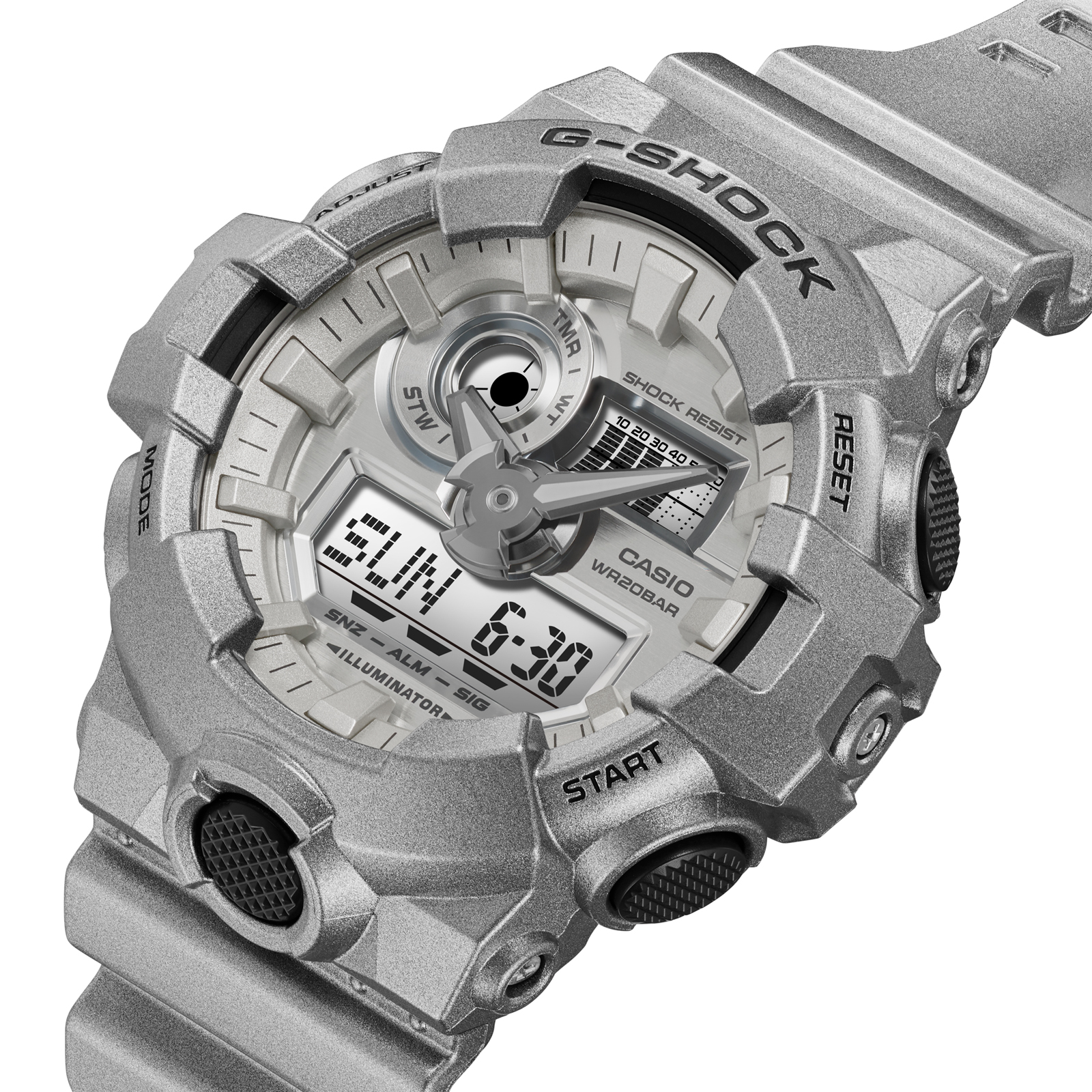 Reloj G-SHOCK GA-700FF-8ADR Resina Hombre Plateado
