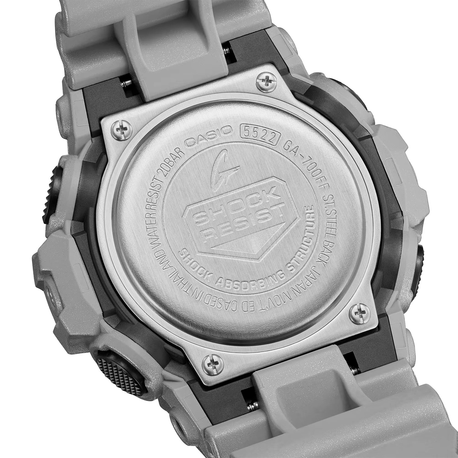 Reloj G-SHOCK GA-700FF-8ADR Resina Hombre Plateado