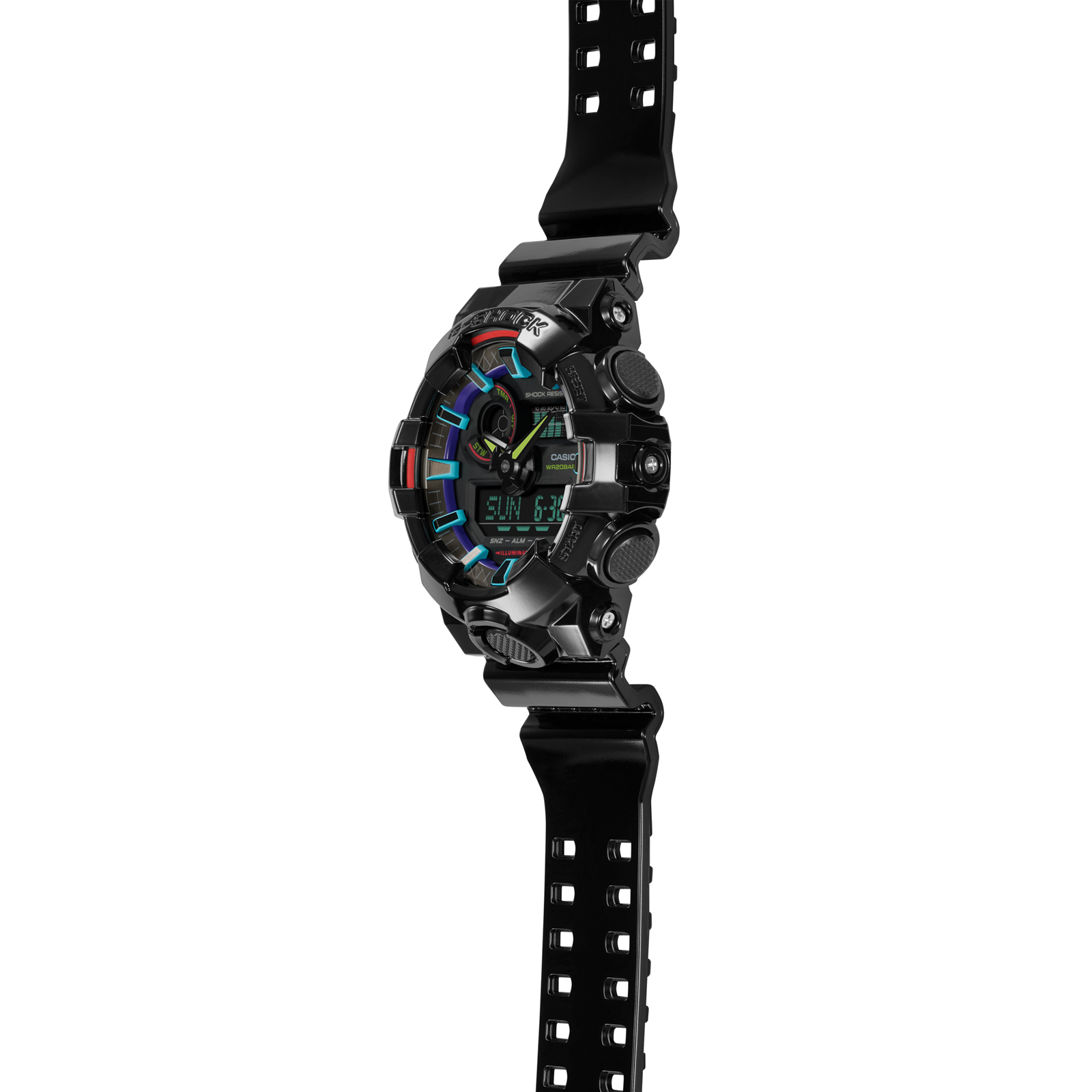 Reloj G-SHOCK GA-700RGB-1ADR Resina Hombre Negro