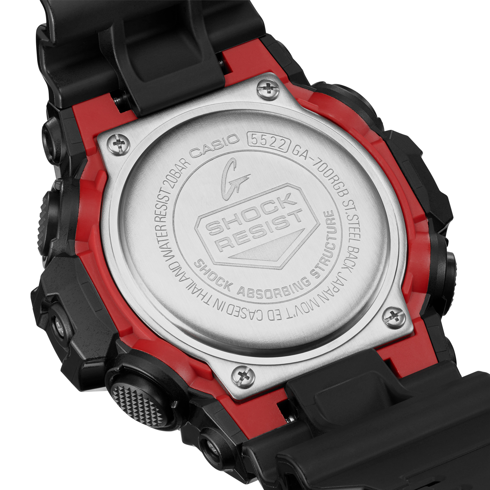 Reloj G-SHOCK GA-700RGB-1ADR Resina Hombre Negro