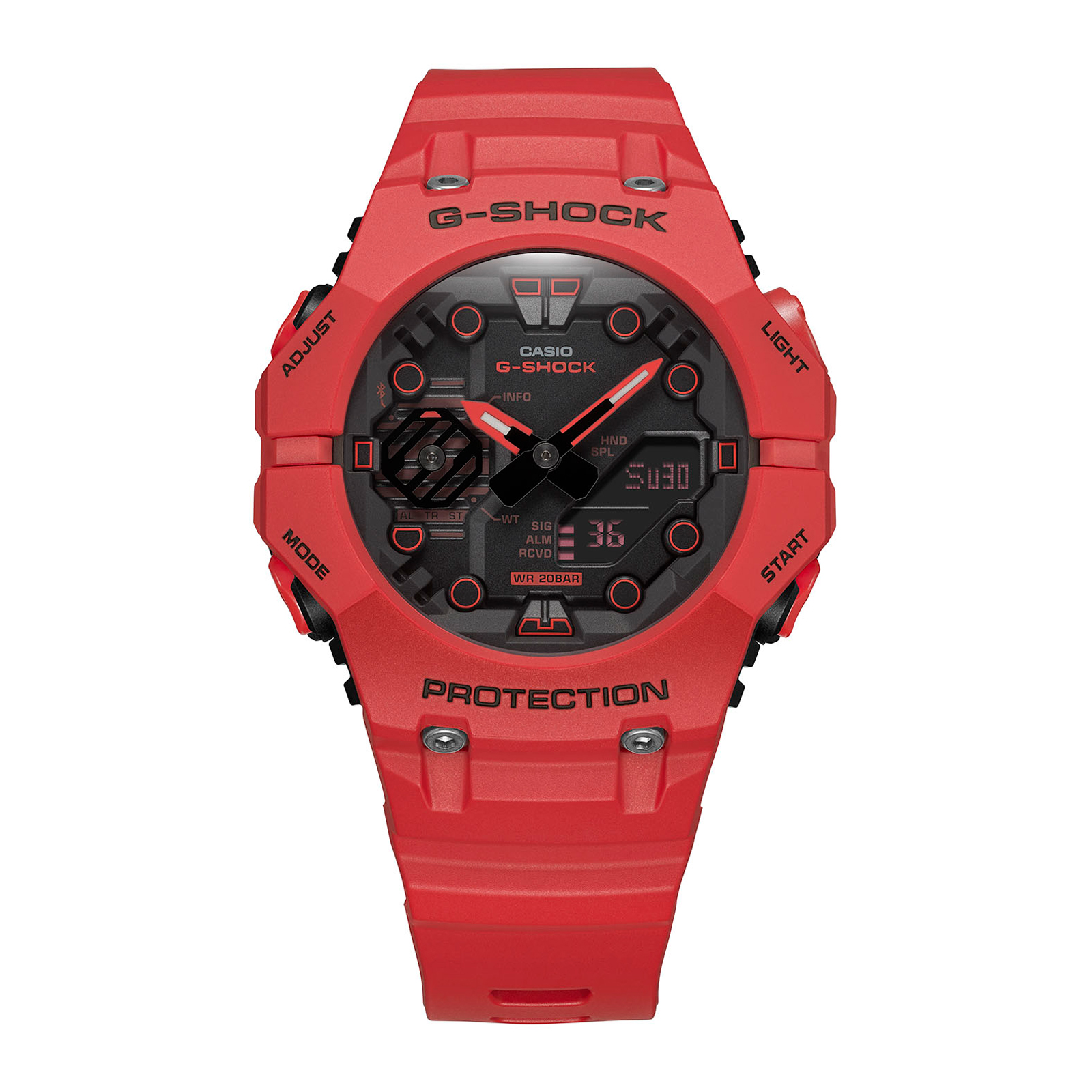 Reloj G-SHOCK GA-B001-4ADR Carbono/Resina Hombre Rojo