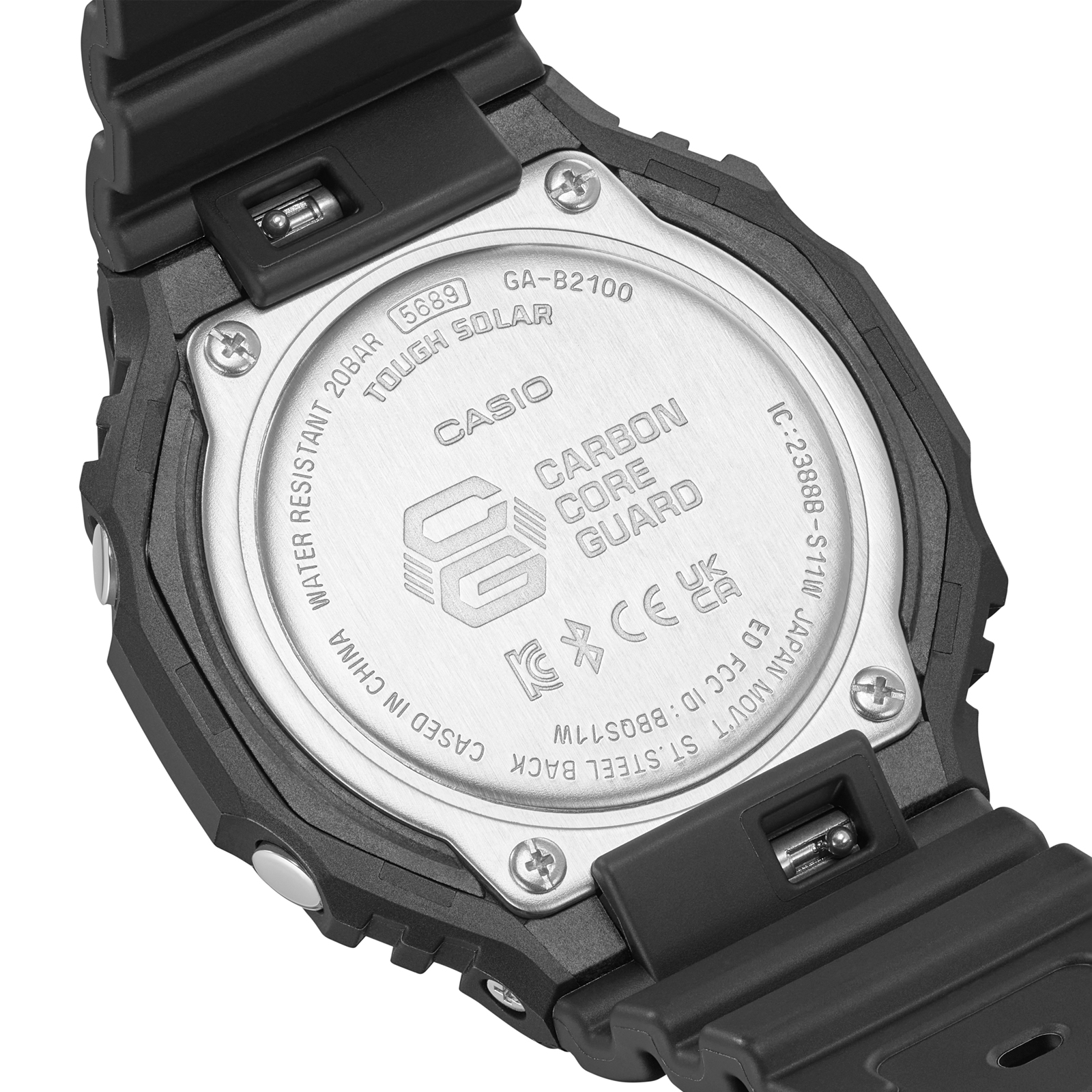 Reloj G-SHOCK GA-B2100-1A1DR Carbono/Resina Hombre Negro