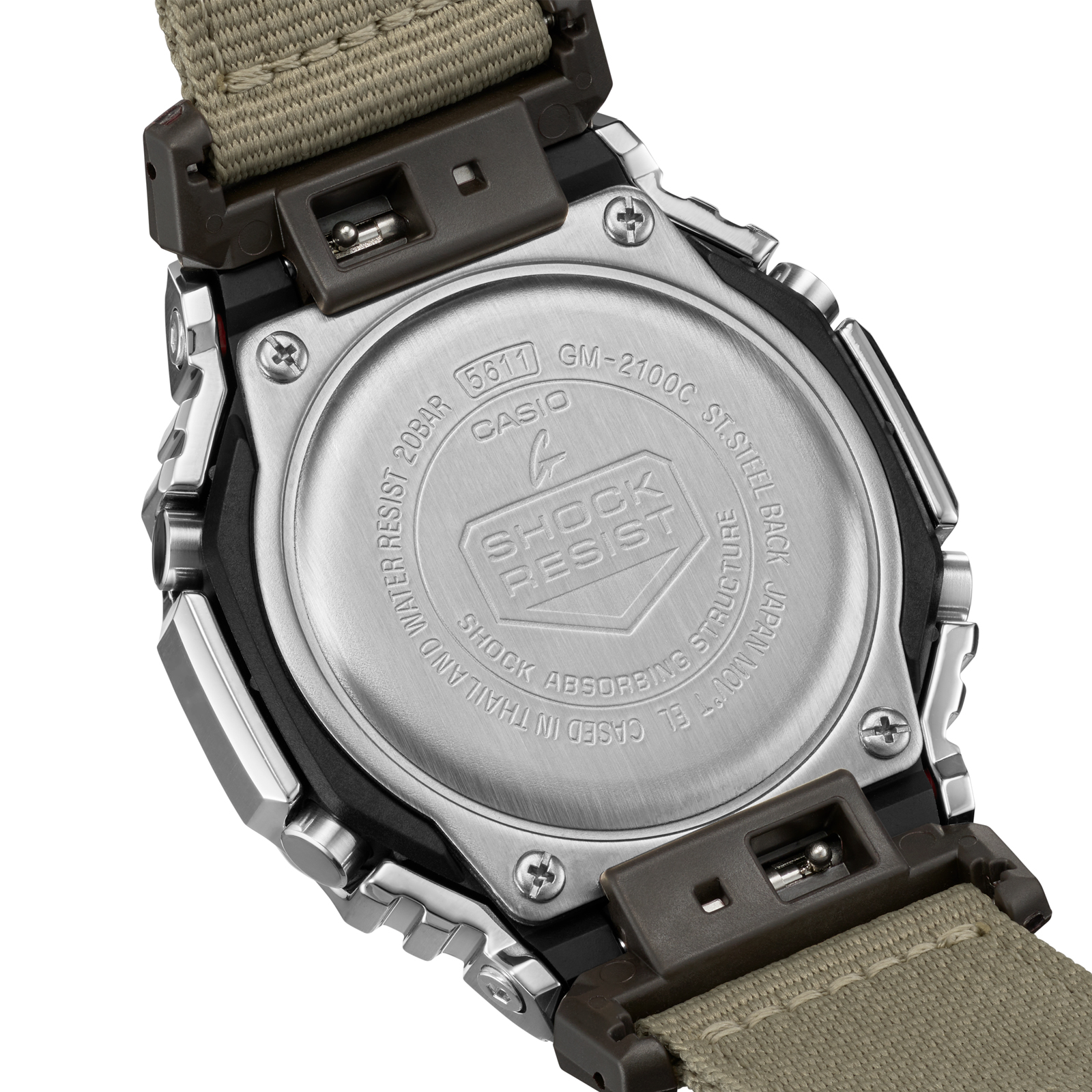Reloj G-SHOCK GM-2100C-5ADR Resina/Acero Hombre Plateado