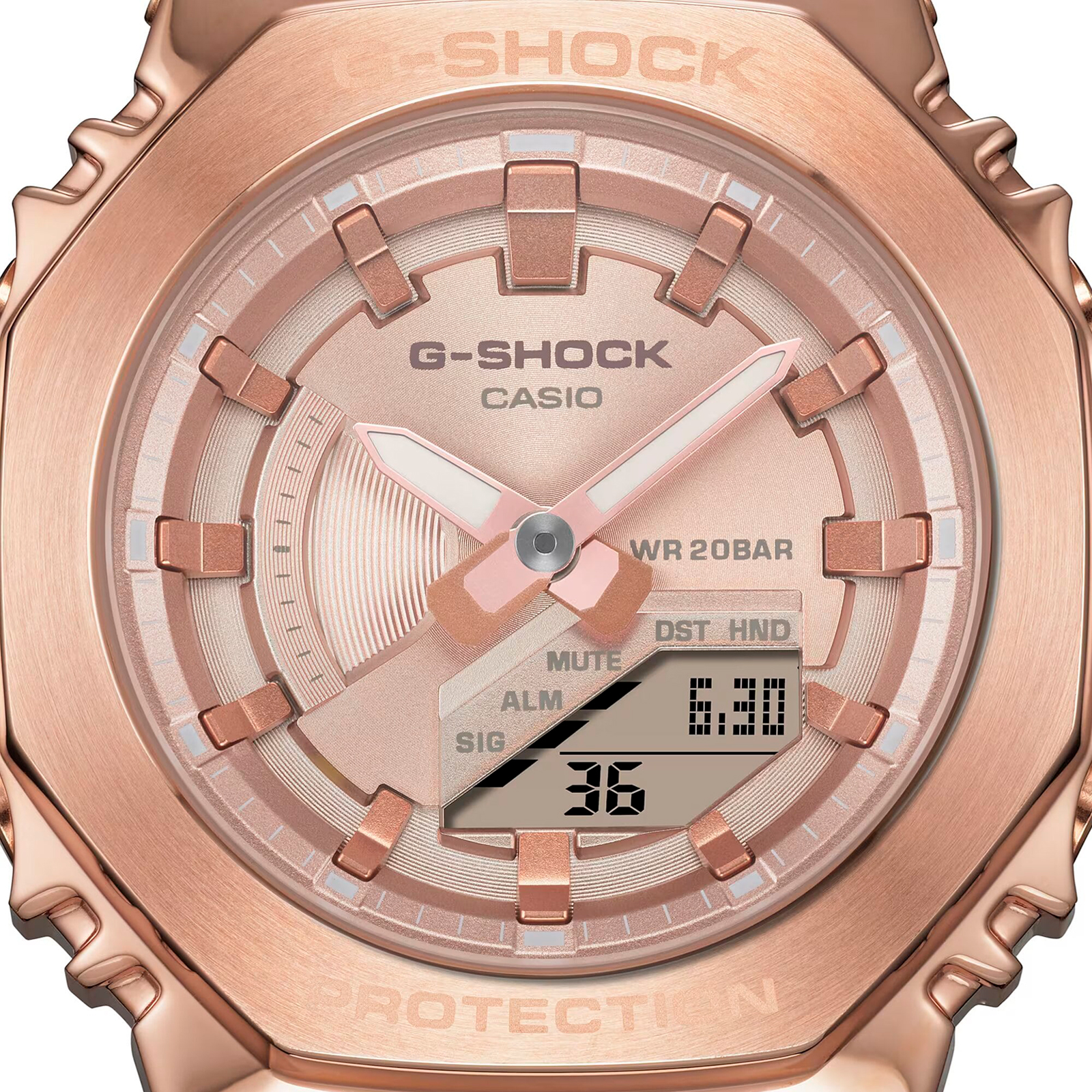 Reloj G-SHOCK GM-S2100PG-4ADR Resina/Acero Mujer Oro Rosa