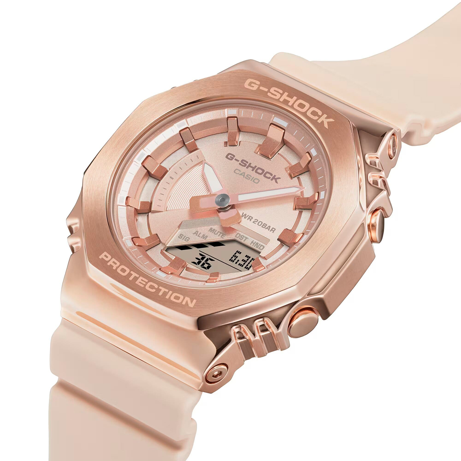 Reloj G-SHOCK GM-S2100PG-4ADR Resina/Acero Mujer Oro Rosa