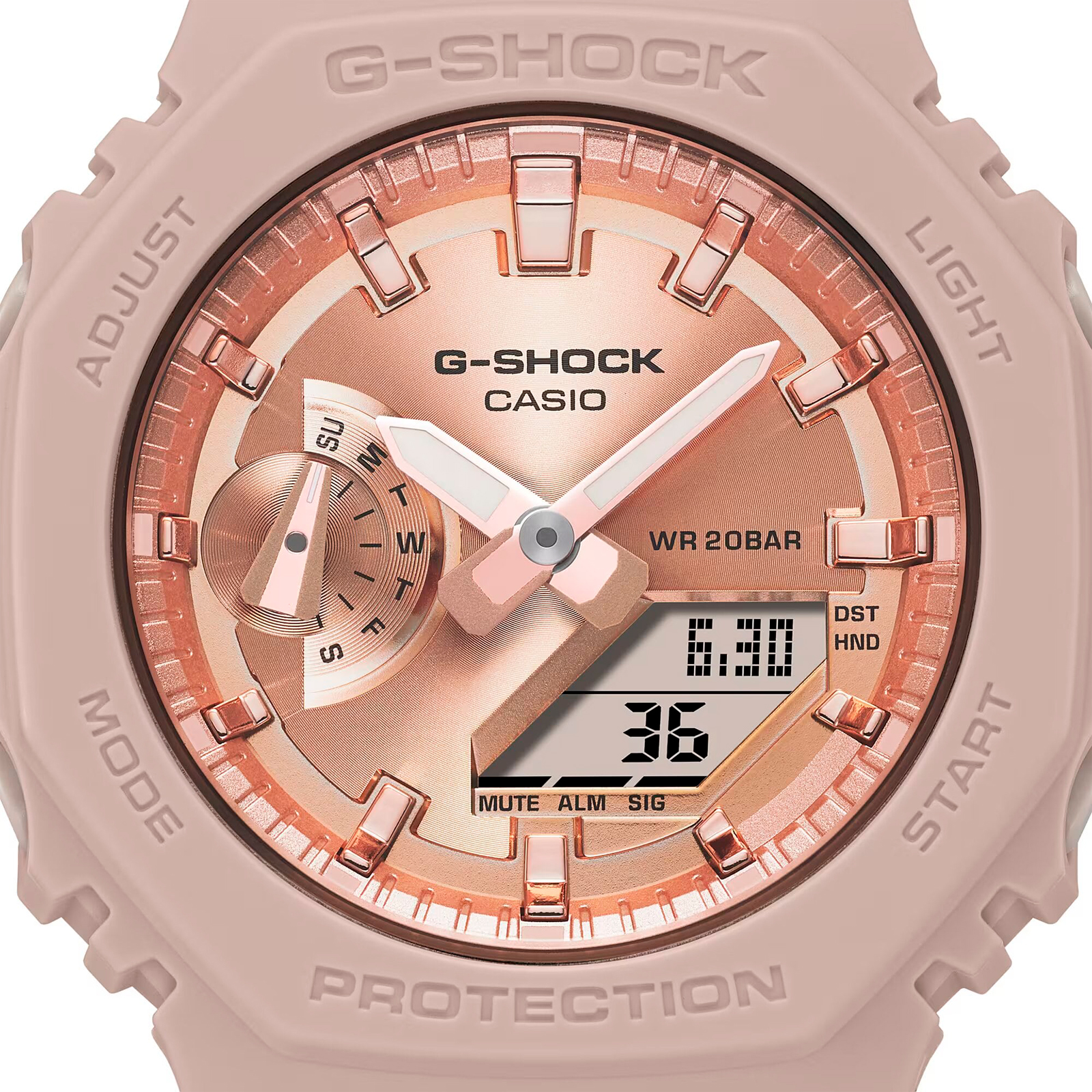 Reloj G-SHOCK GMA-S2100MD-4ADR Carbono/Resina Mujer Blanco Humo