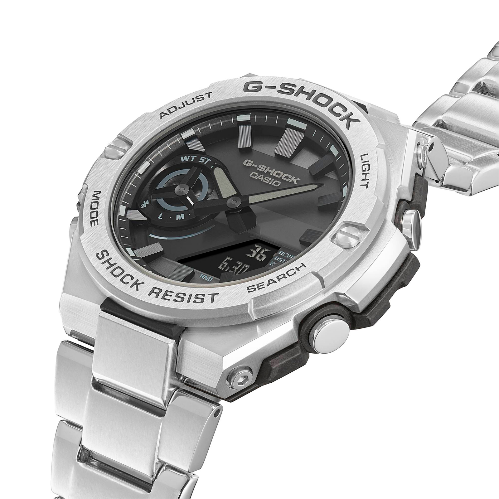 Reloj G-SHOCK GST-B500D-1A1DR Resina/Acero Hombre Plateado