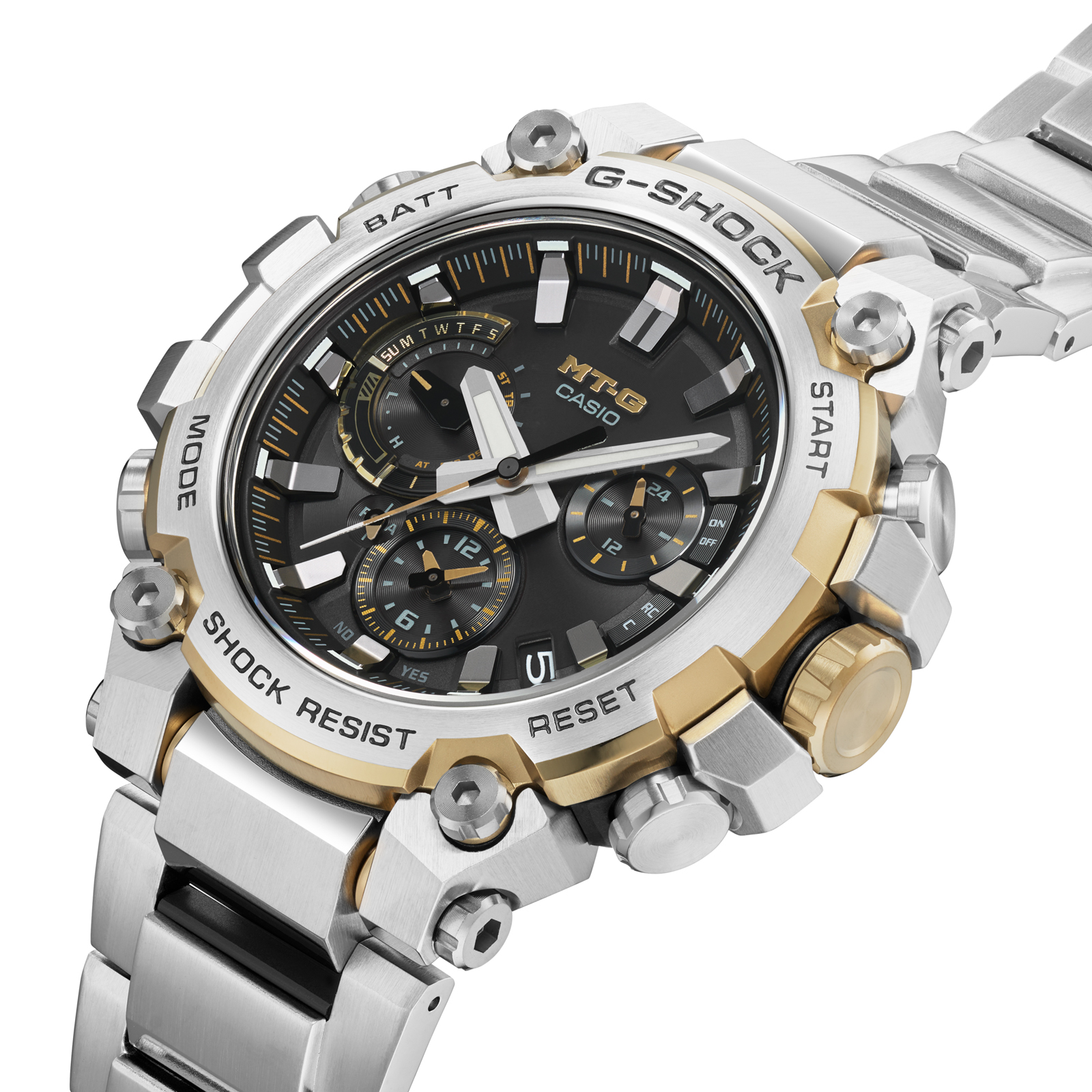 Reloj G-SHOCK MTG-B3000D-1A9DR Resina/Acero Hombre Plateado