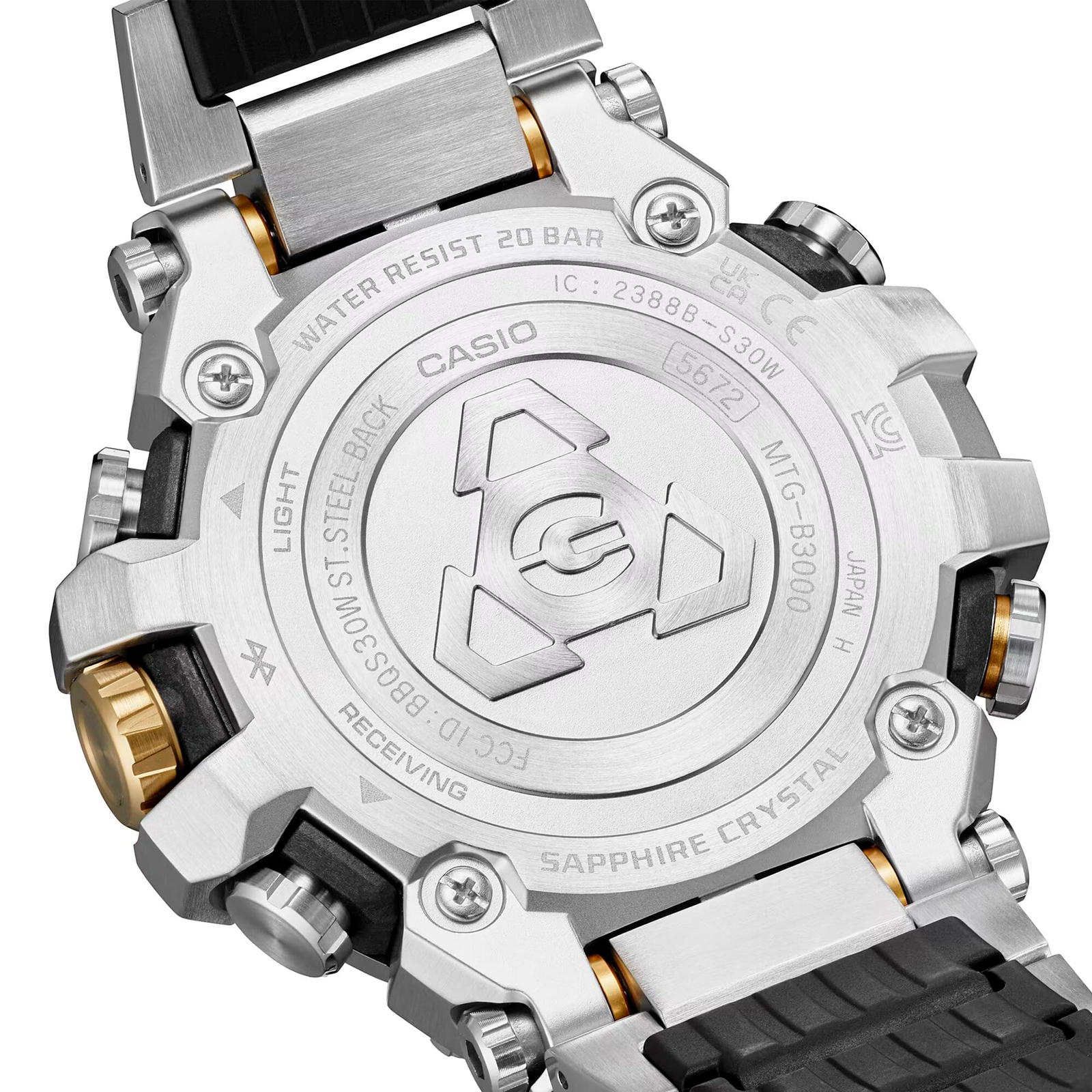 Reloj G-SHOCK MTG-B3000D-1A9DR Resina/Acero Hombre Plateado