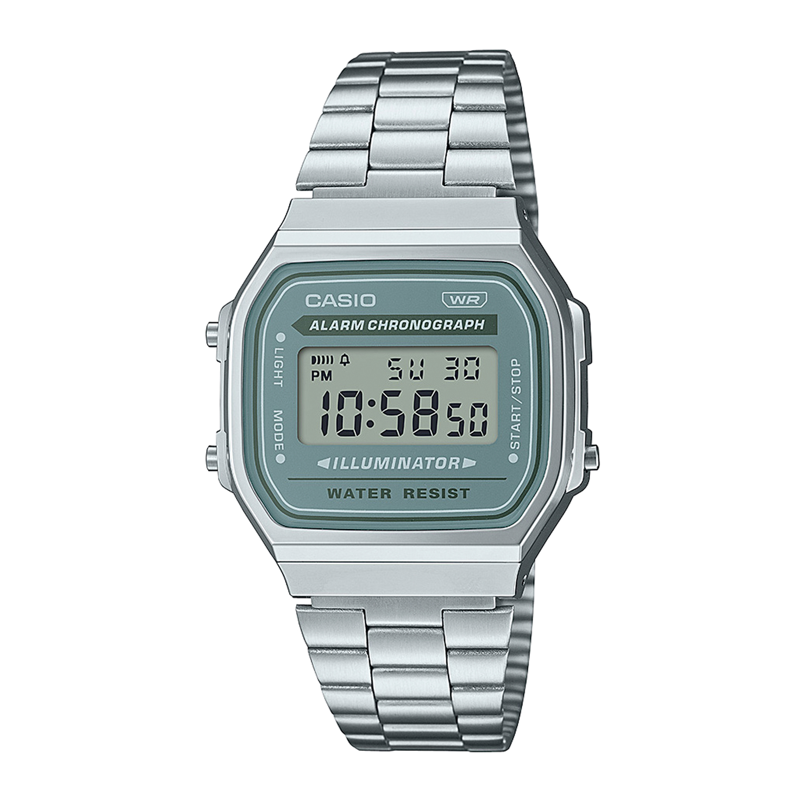 Reloj CASIO A168WA-3AYDF Resina/Cromado Unisex Plateado
