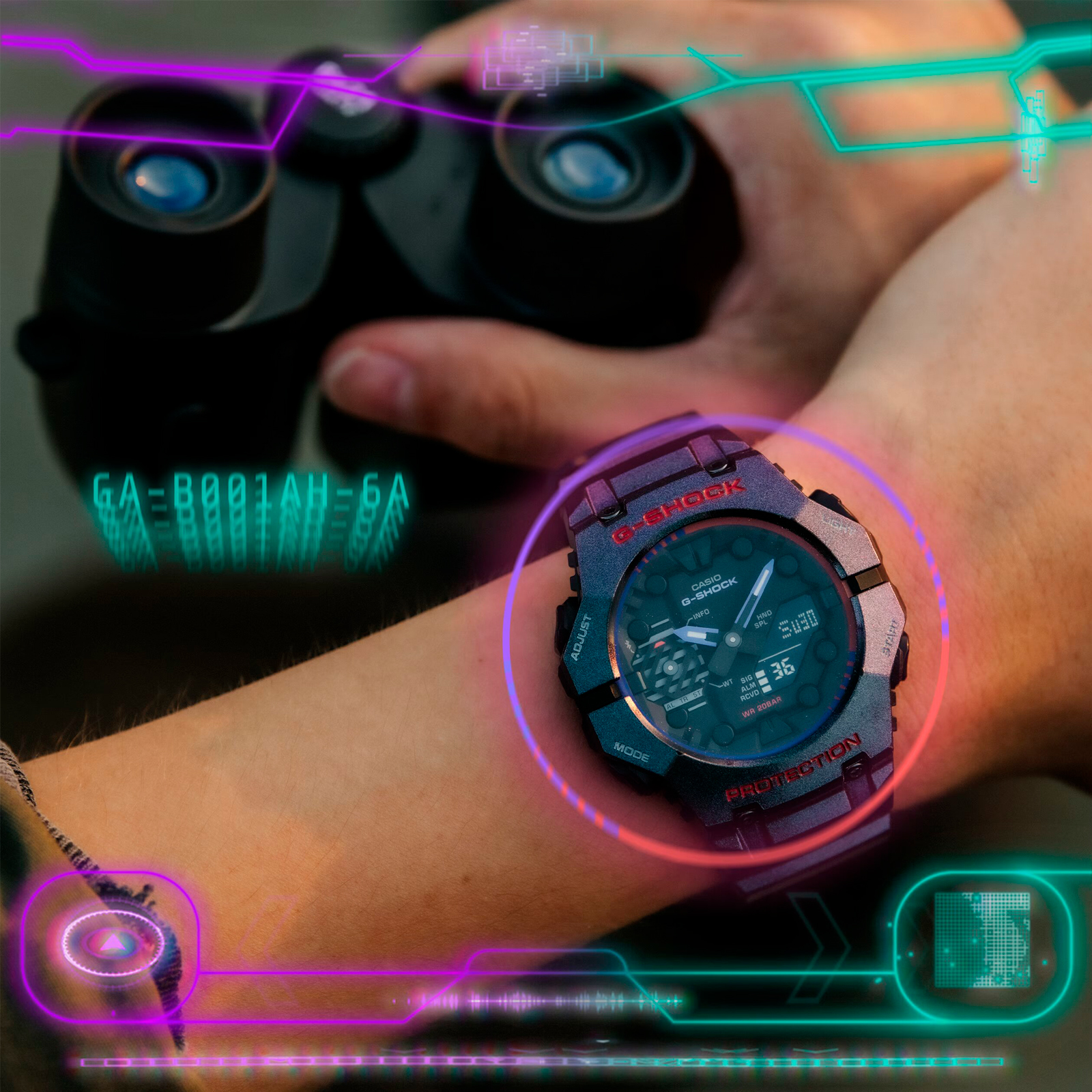 Reloj G-SHOCK GA-B001AH-6ADR Carbono/Resina Hombre Gris