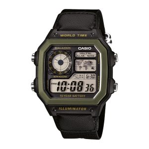 Reloj CASIO AE-1200WHB-1BVDF Resina Juvenil Negro/Verde