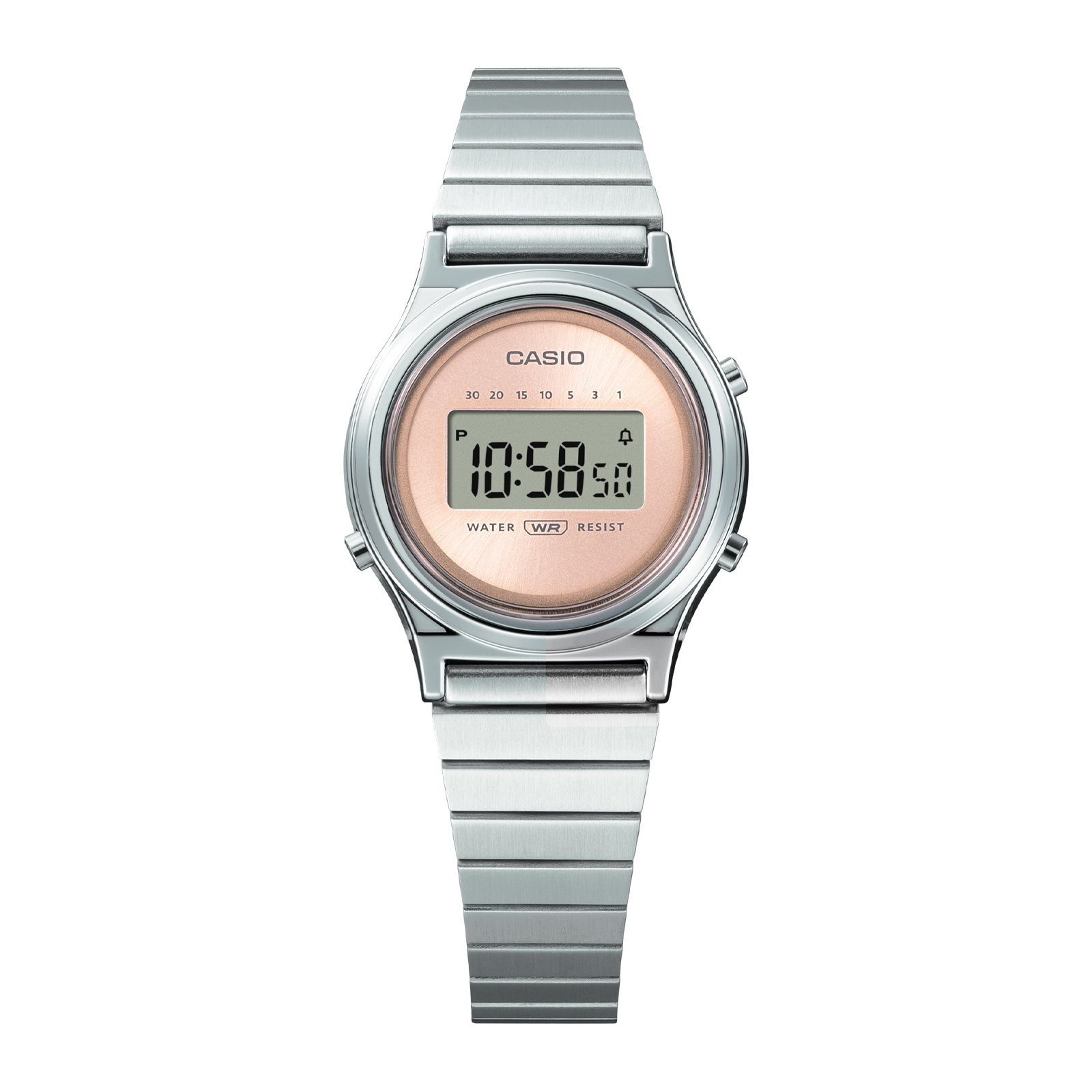 Reloj CASIO LA700WE-4ADF Resina/Cromado Mujer Plateado