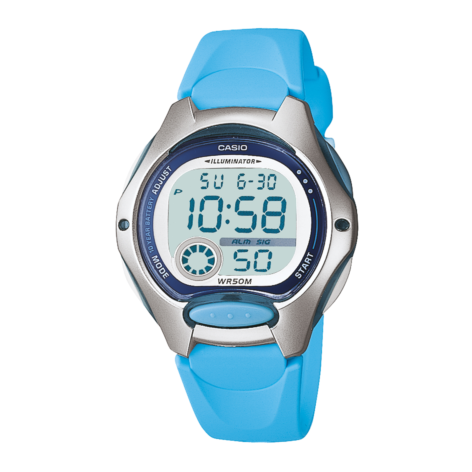Reloj CASIO LW-200-2BVDF Resina Juvenil Plateado