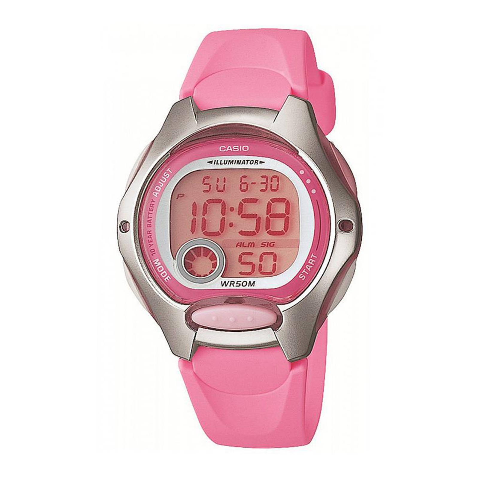 Reloj CASIO LW-200-4BVDF Resina Juvenil Plateado