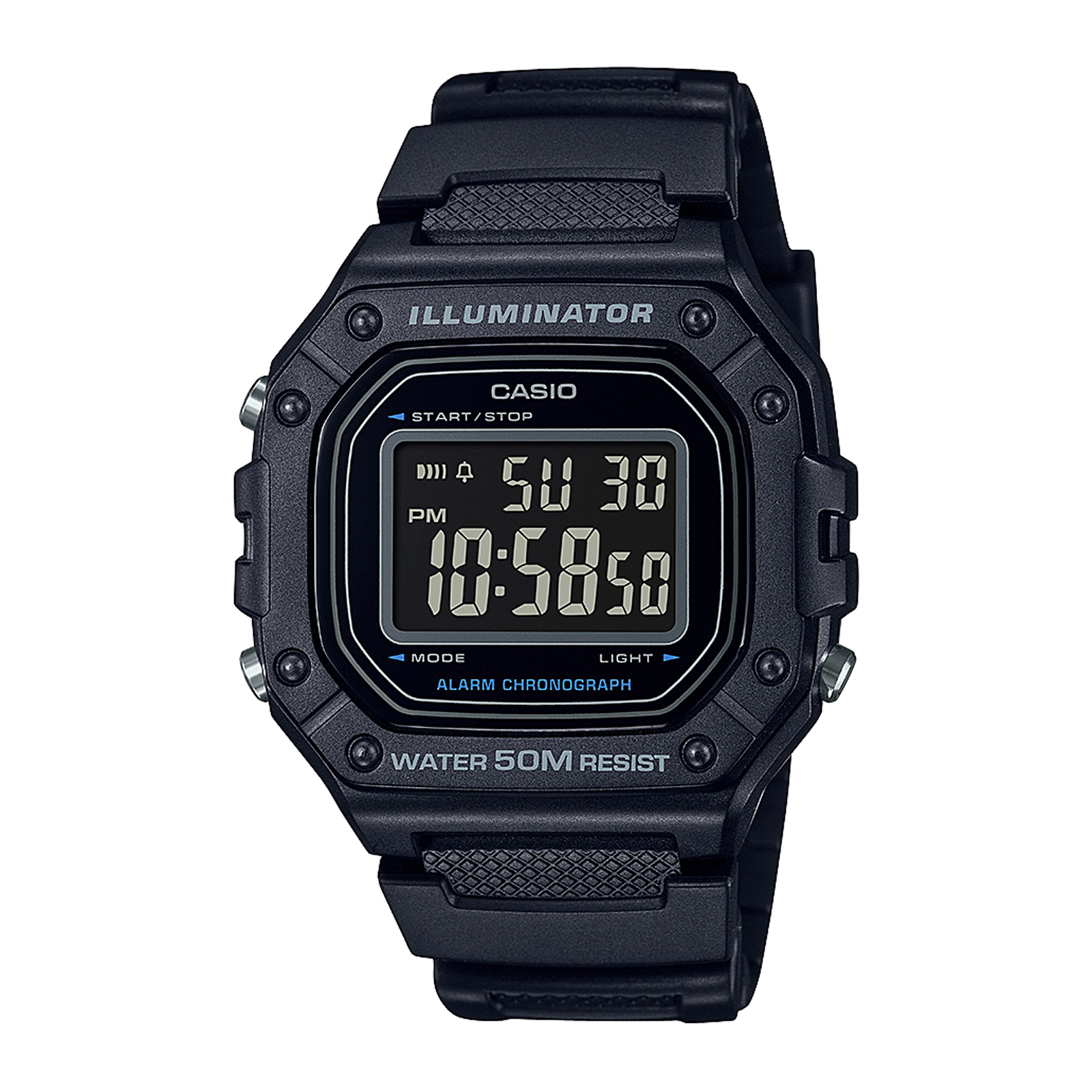 Reloj CASIO W-218H-1BVDF Resina Hombre Negro