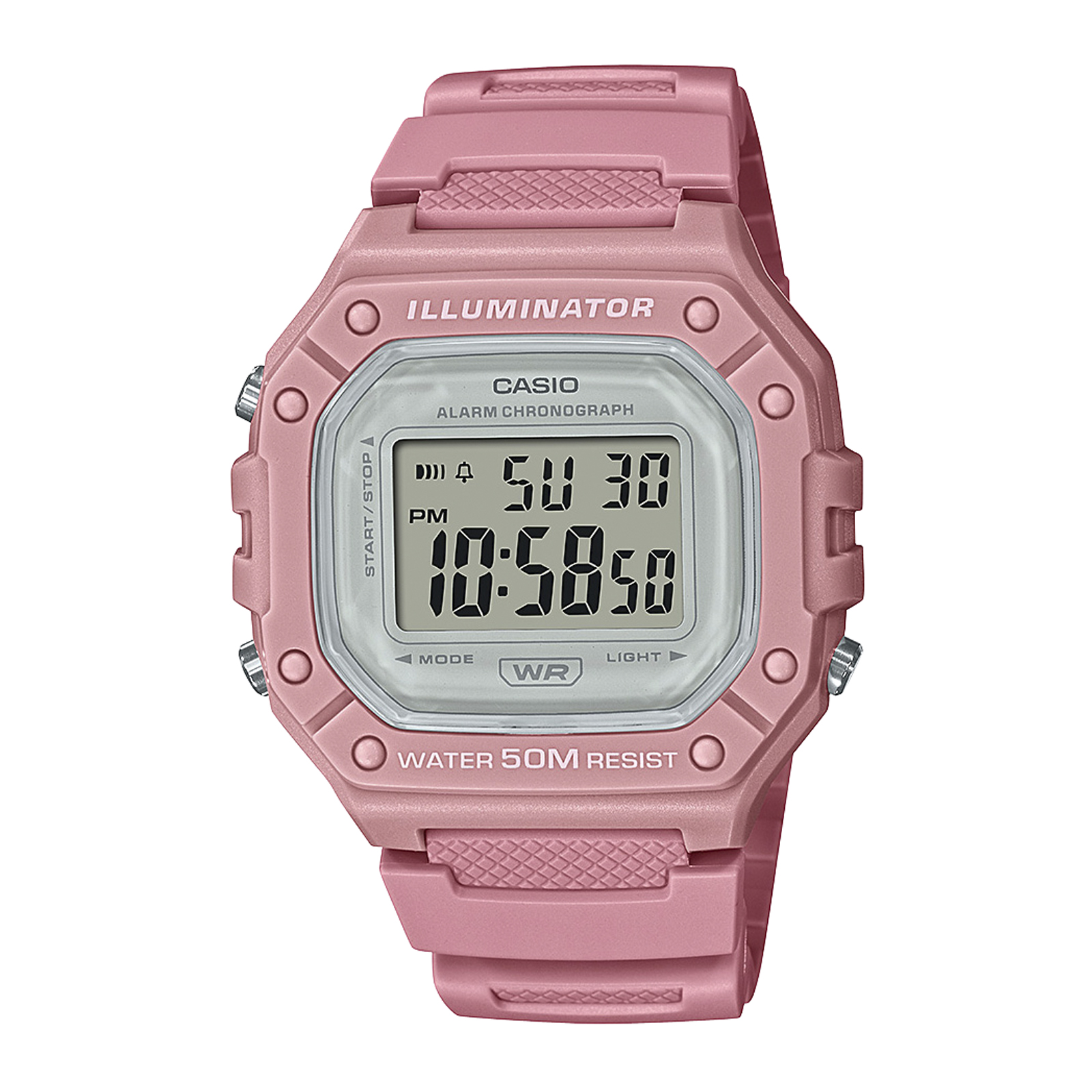 Reloj CASIO W-218HC-4AVDF Resina Hombre Rosado