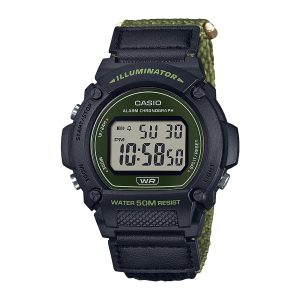 Reloj CASIO W-219HB-3AVDF Resina Hombre Negro