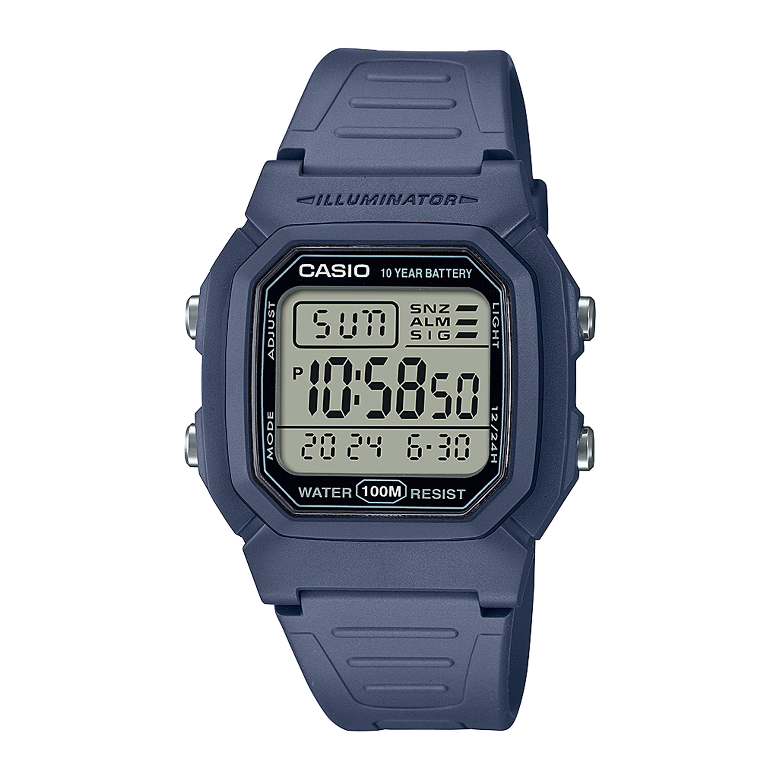Reloj CASIO W-800H-2AVDF Resina Juvenil Azul