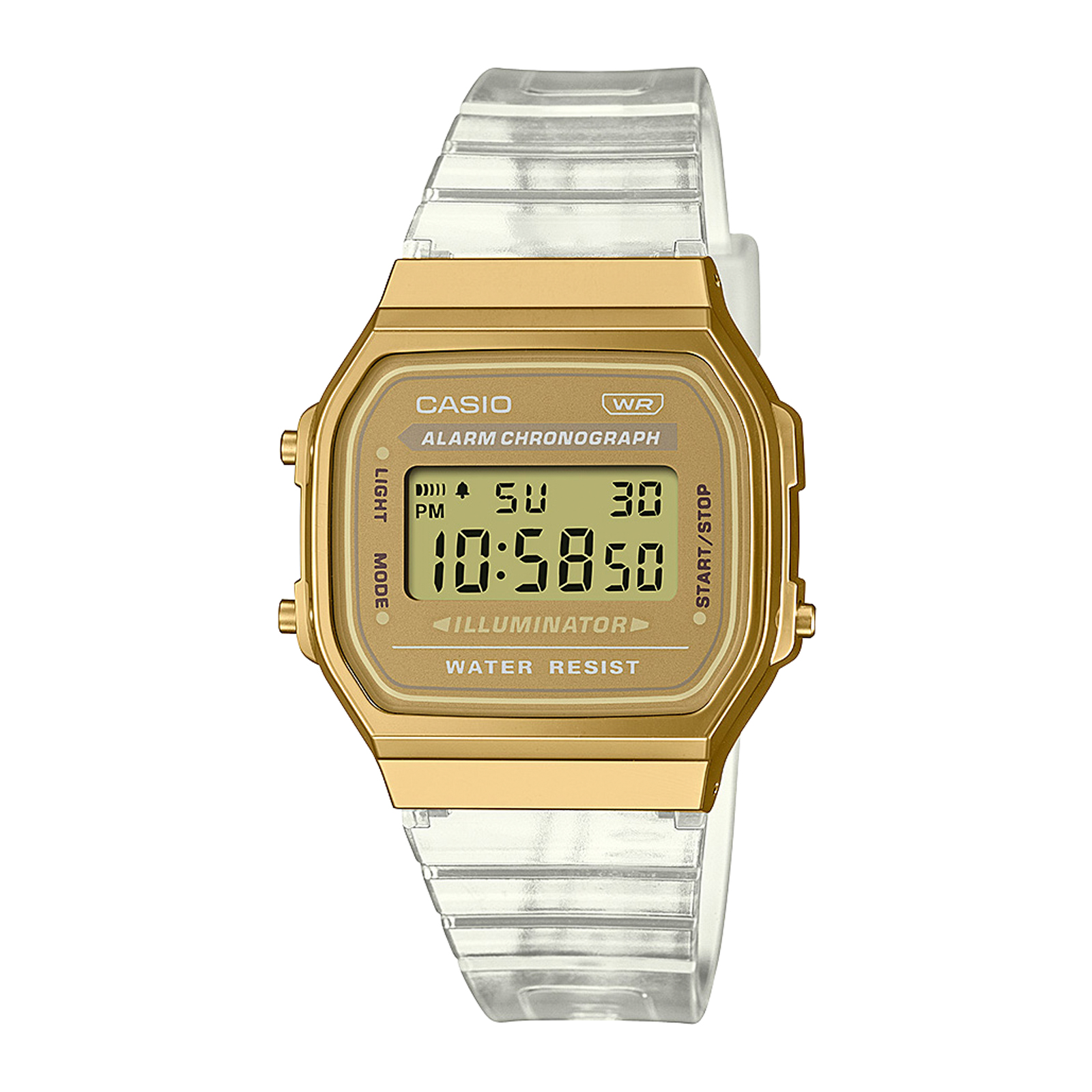 Reloj CASIO A168XESG-9ADF Resina Unisex Dorado