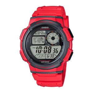 Reloj CASIO AE-1000W-4AVDF Resina Juvenil Rojo